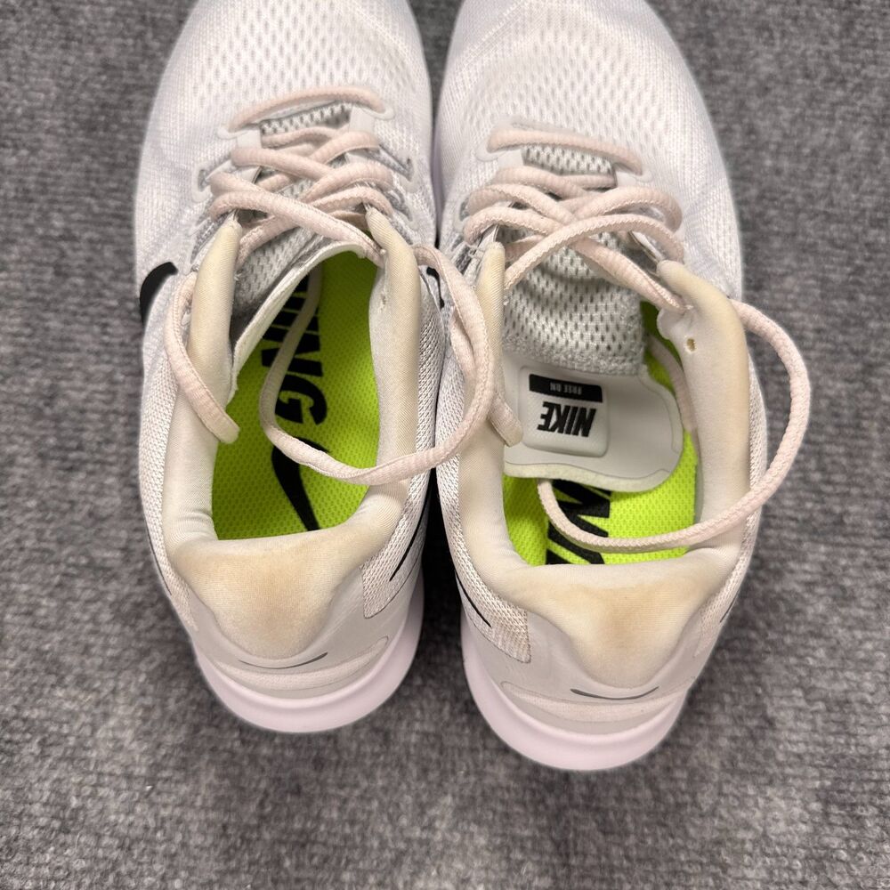 Nike Free RN 2017 Womens Size 8.5 White Black Athletic Running Shoes Sneakers - Picture 6 of 13